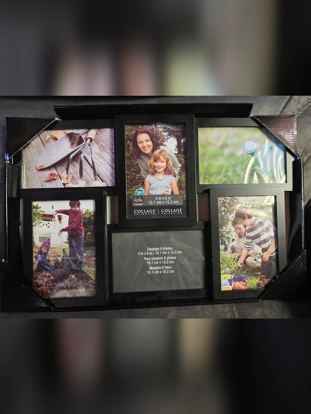 Studio Decor Black Multi-Opening Photo Collage Frame